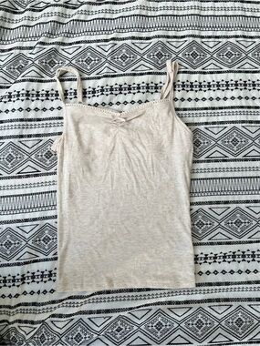 Women’s Cream Ribbed Cami Tank Top - Cotton on brand new